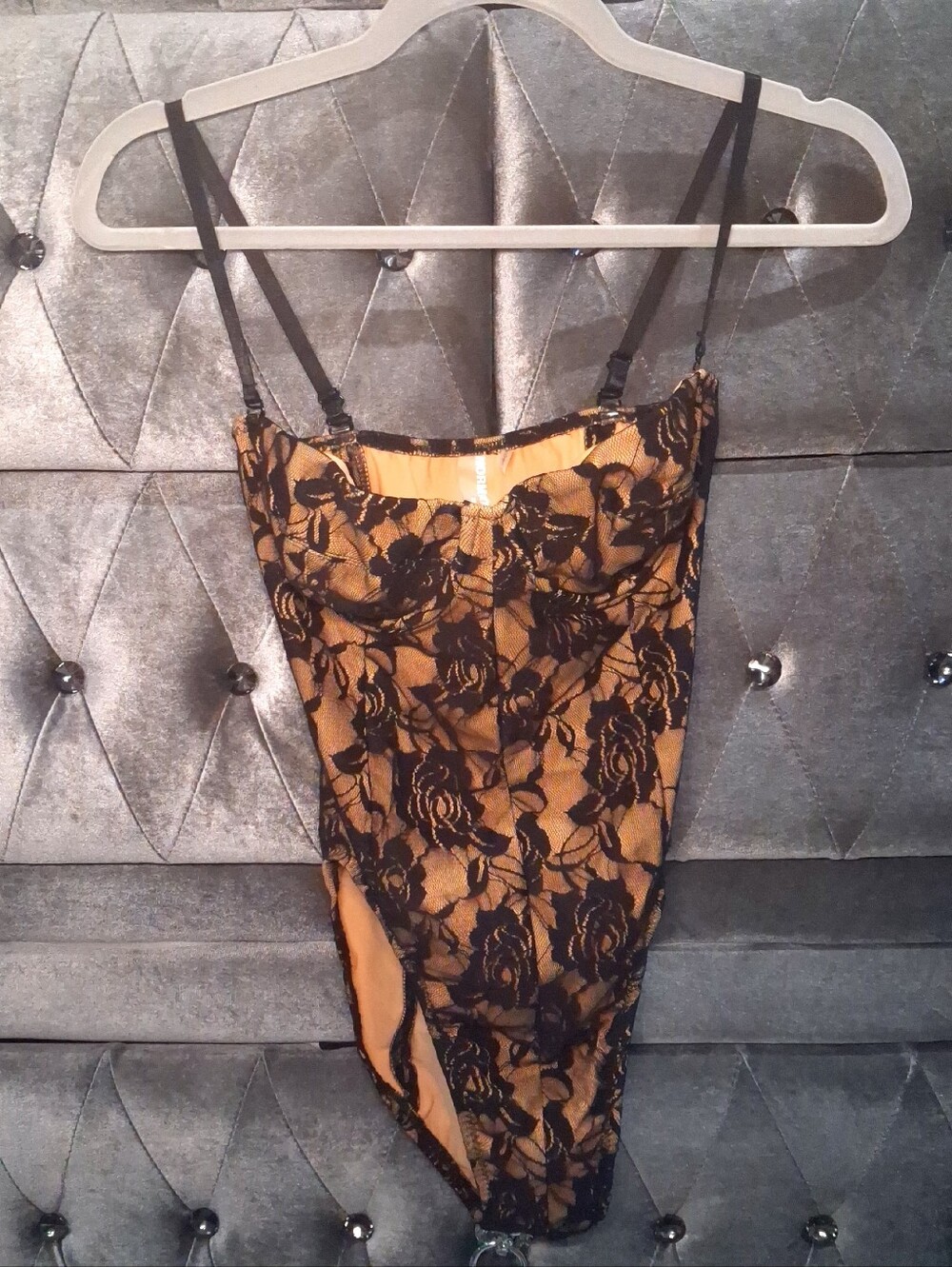 Norma Kamali Lace Bodysuit Swimsuit Mio XS Nylon spandex New - Picture 5 of 12